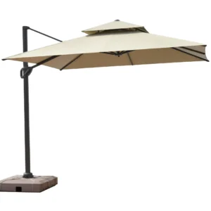 Toldo Quitasol simple 3X3M Color Caqui + Base